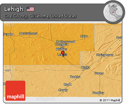 Political Panoramic Map of Lehigh