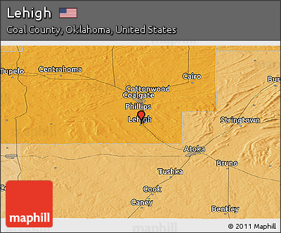 Political Panoramic Map of Lehigh