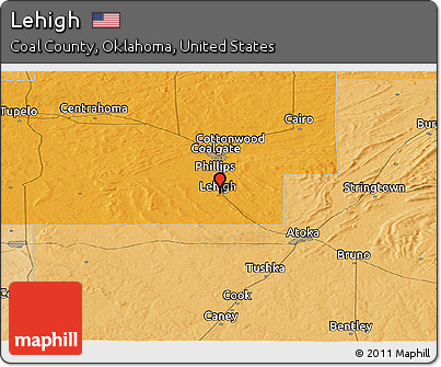 Political Panoramic Map of Lehigh