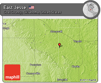 Physical 3D Map of East Jesse