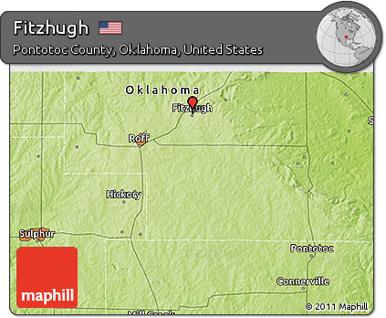 Physical 3D Map of Fitzhugh