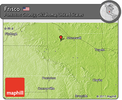 Physical 3D Map of Frisco