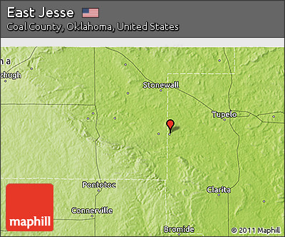 Physical 3D Map of East Jesse