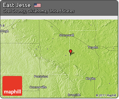 Physical 3D Map of East Jesse
