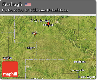 Satellite 3D Map of Fitzhugh