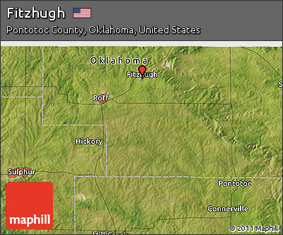 Satellite 3D Map of Fitzhugh
