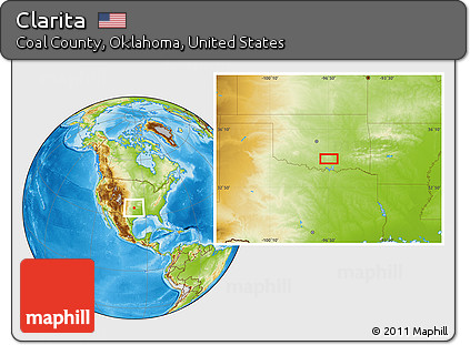 Physical Location Map of Clarita