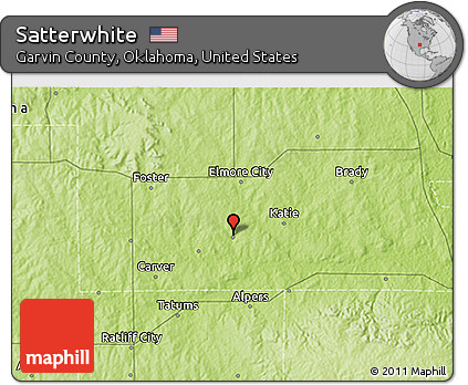 Physical 3D Map of Satterwhite