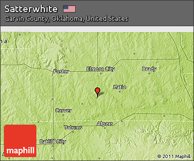 Physical 3D Map of Satterwhite