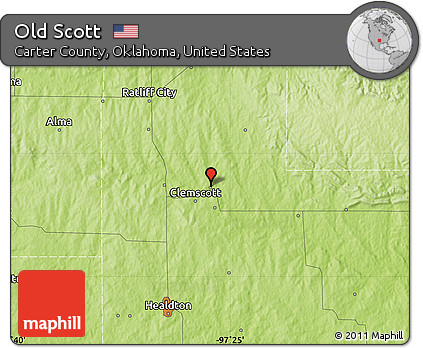 Physical Map of Old Scott