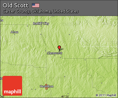 Physical Map of Old Scott