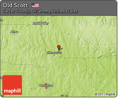 Physical Map of Old Scott