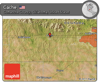 Satellite 3D Map of Cache