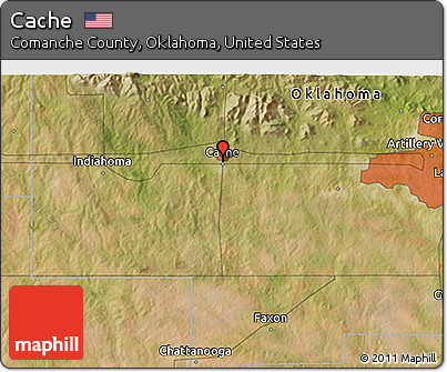 Satellite 3D Map of Cache