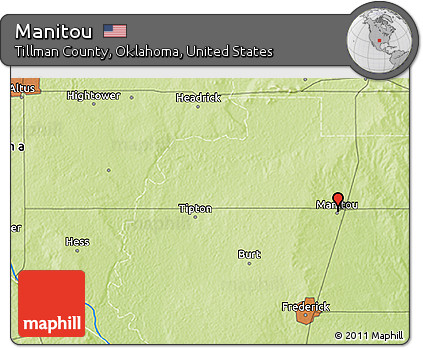 Physical 3D Map of Manitou