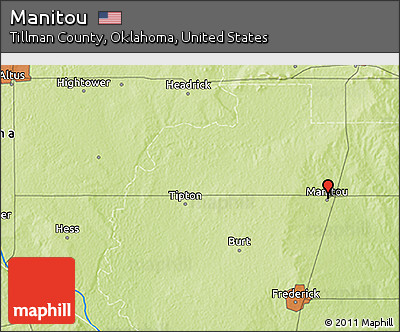 Physical 3D Map of Manitou