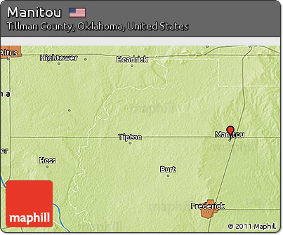 Physical 3D Map of Manitou