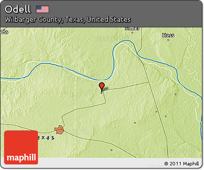 Physical 3D Map of Odell