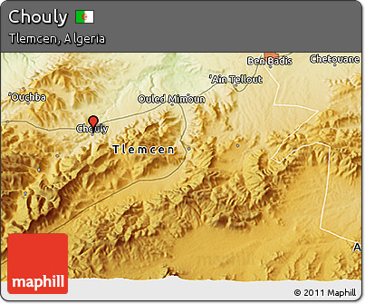 Physical 3D Map of Chouly