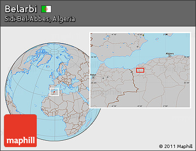 Gray Location Map of Belarbi
