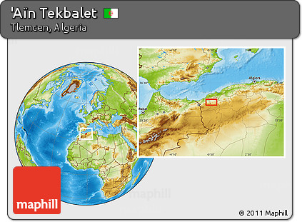 Physical Location Map of 'Aïn Tekbalet