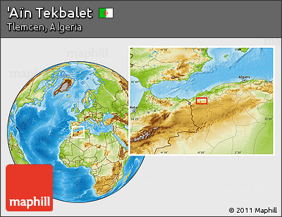 Physical Location Map of 'Aïn Tekbalet