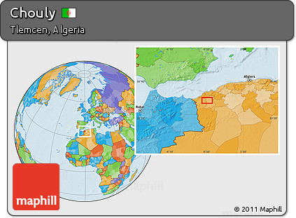 Political Location Map of Chouly