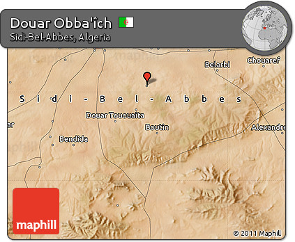 Satellite Map of Douar Obba'îch