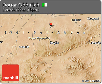 Satellite Map of Douar Obba'îch
