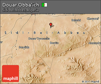 Satellite Map of Douar Obba'îch