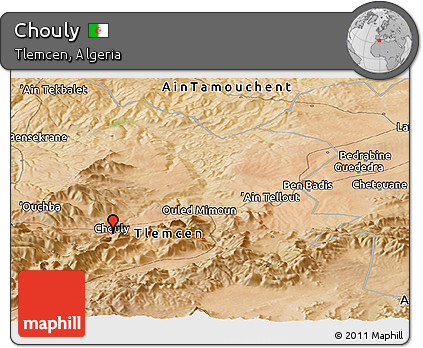Satellite Panoramic Map of Chouly