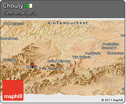 Satellite Panoramic Map of Chouly