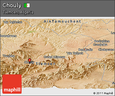 Satellite Panoramic Map of Chouly