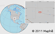 Gray Location Map of the area around 34° 56' 49" N, 101° 4' 29" W