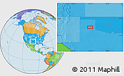 Political Location Map of the area around 34° 56' 49" N, 101° 4' 29" W
