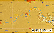 Physical Map of the area around 34° 56' 49" N, 101° 55' 30" W