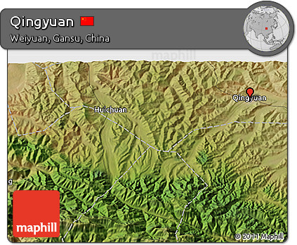 Satellite 3D Map of Qingyuan