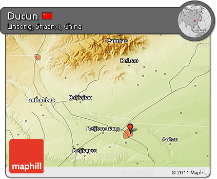 Physical 3D Map of Ducun