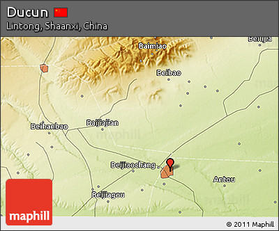 Physical 3D Map of Ducun