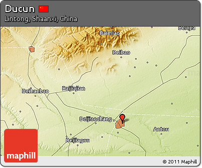 Physical 3D Map of Ducun