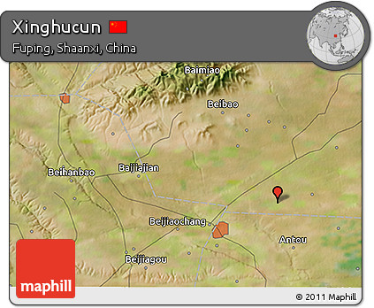 Satellite 3D Map of Xinghucun