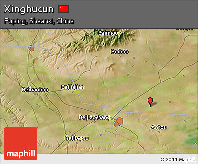 Satellite 3D Map of Xinghucun