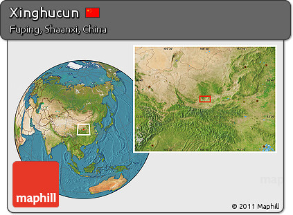 Satellite Location Map of Xinghucun