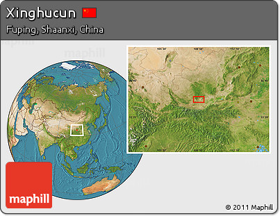 Satellite Location Map of Xinghucun