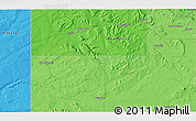 Political 3D Map of the area around 34° 56' 49" N, 108° 43' 29" W
