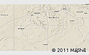 Shaded Relief 3D Map of the area around 34° 56' 49" N, 108° 43' 29" W