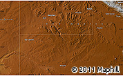 Physical Map of Zuni Pueblo
