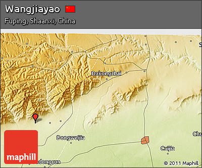 Physical 3D Map of Wangjiayao
