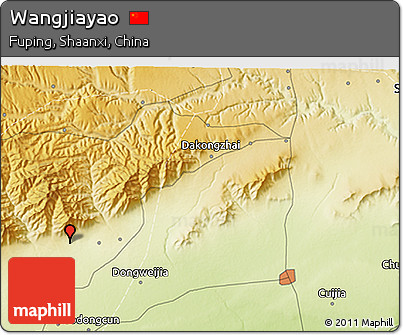 Physical 3D Map of Wangjiayao