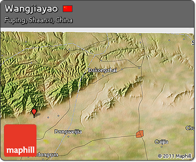 Satellite 3D Map of Wangjiayao